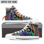 BlueJose Drip and Drop Ball Billiard Personalized Name High Top Shoes